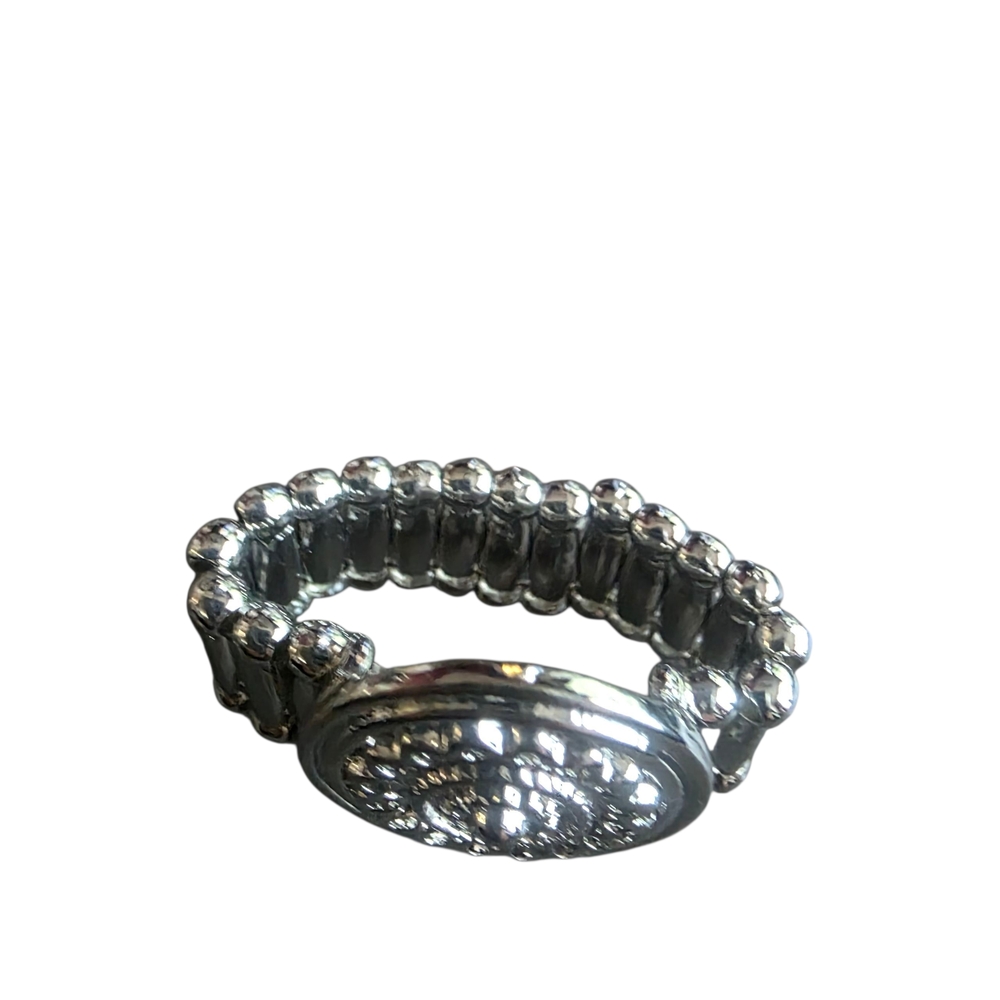 Silver Stretch Ring - Picture 2 of 4